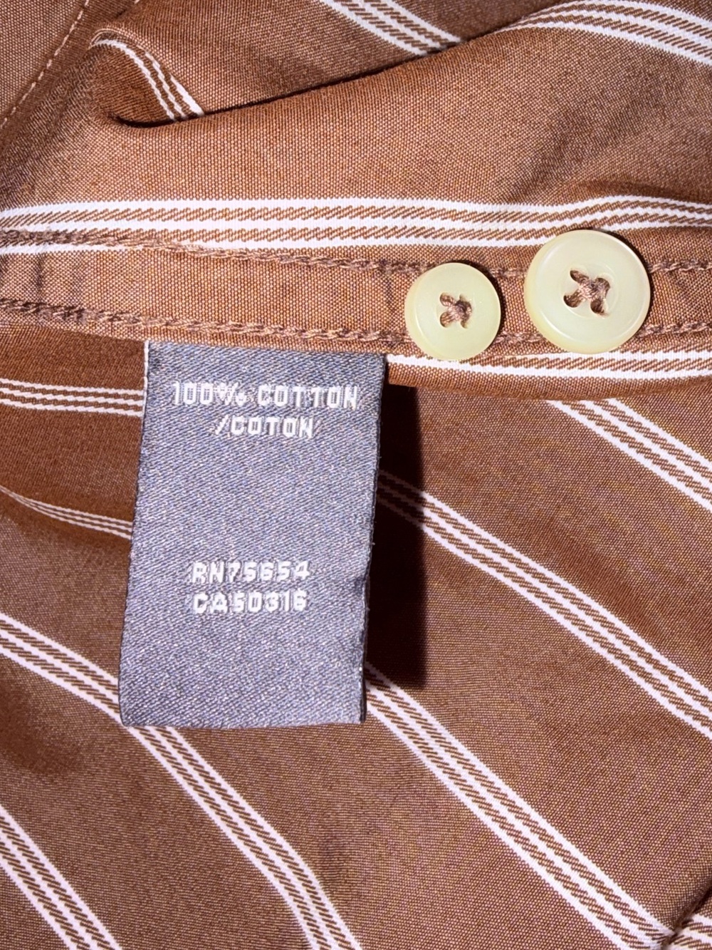 Men's Abercrombie & Fitch Y2K Pin Stripe Moose Logo Button Down Size Large - Picture 5 of 5